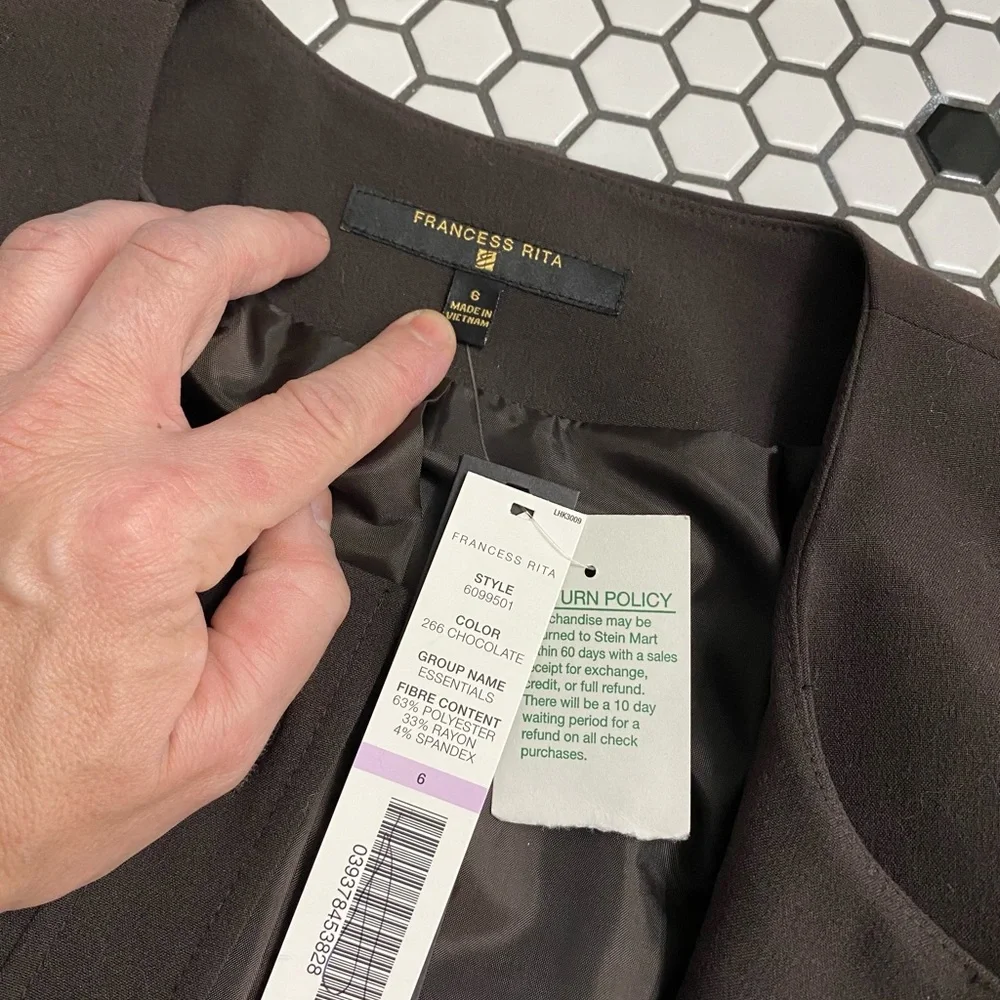 NWT francess rita blazer size 6